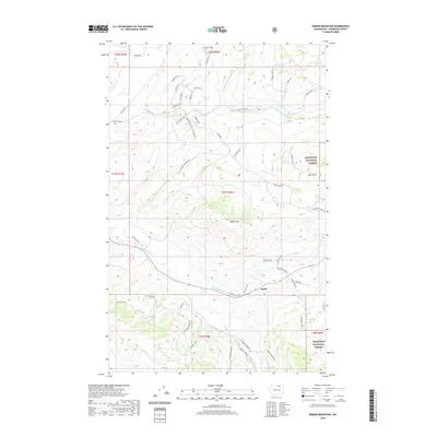 2020 Map of Barker Mountain, 2020 Print