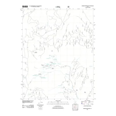 2011 Map of Barker Reservoir, 2011 Print