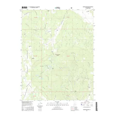 2017 Map of Barker Reservoir, 2017 Print