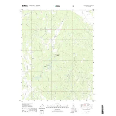 2020 Map of Barker Reservoir, 2020 Print
