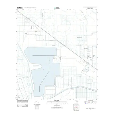 2012 Map of Barley Barber Swamp, 2012 Print