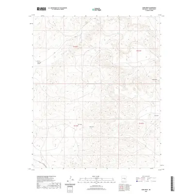 2020 Map of Barn Draw, 2020 Print
