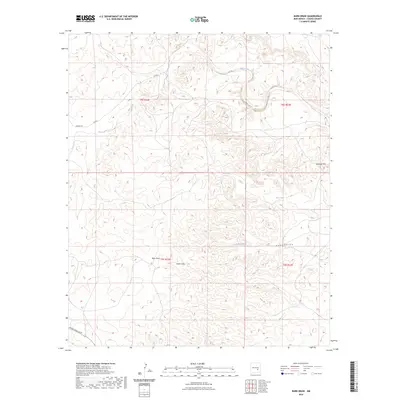 2023 Map of Barn Draw, 2023 Print