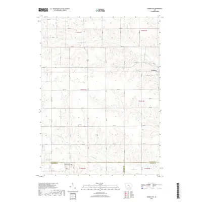 2018 Map of Barnes City, 2018 Print