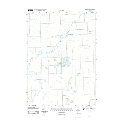 2011 Map of Barnes Lake, 2011 Print