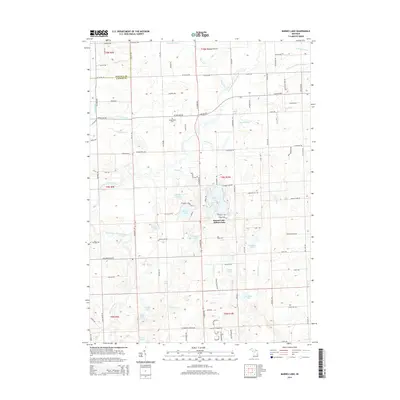 2014 Map of Barnes Lake, 2014 Print