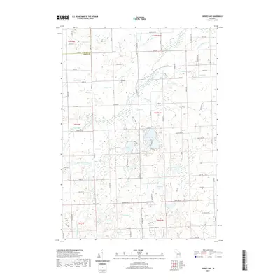2019 Map of Barnes Lake, 2019 Print