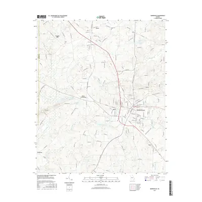2017 Map of Barnesville, 2017 Print