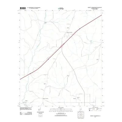 2011 Map of Barnett Crossroads, 2011 Print