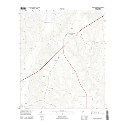 2014 Map of Barnett Crossroads, 2014 Print