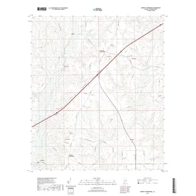 2018 Map of Barnett Crossroads, 2018 Print