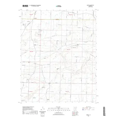2020 Map of Barney, 2020 Print