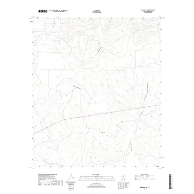 2019 Map of Barnhart NE, 2019 Print