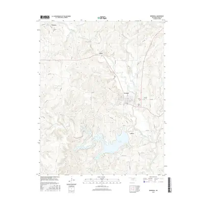 2016 Map of Barnsdall, 2016 Print