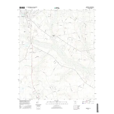 2017 Map of Barnwell, 2017 Print