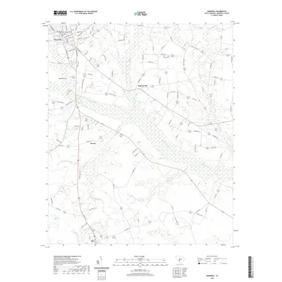 2020 Map of Barnwell, 2020 Print