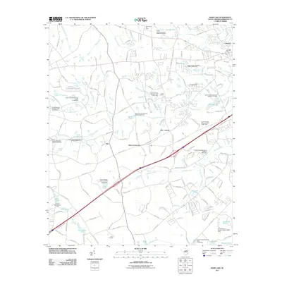 2011 Map of Barr Lake, 2011 Print