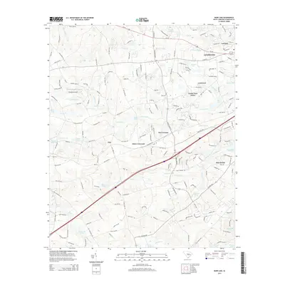 2014 Map of Barr Lake, 2014 Print