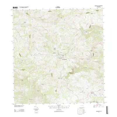 2013 Map of Barranquitas, 2013 Print