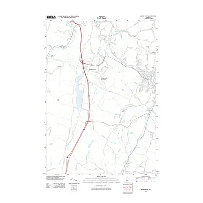 2012 Map of Barre West, 2012 Print