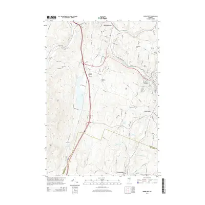 2015 Map of Barre West, 2015 Print