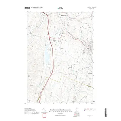 2018 Map of Barre West, 2018 Print