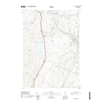 2021 Map of Barre West, 2021 Print