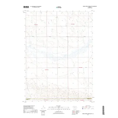 2017 Map of Barrel Springs Creek South, 2017 Print