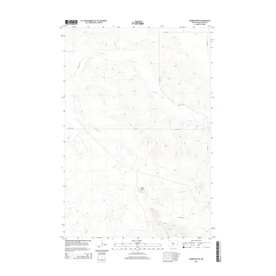 2014 Map of Barren Butte, 2014 Print