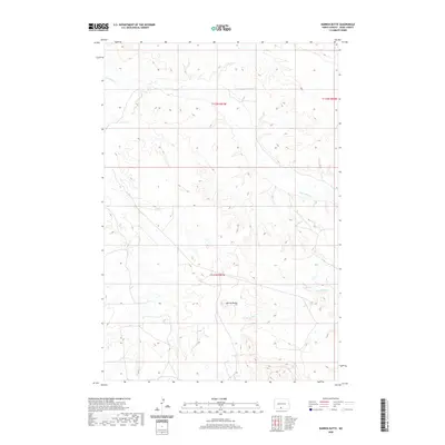2020 Map of Barren Butte, 2020 Print