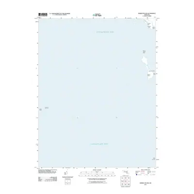 2011 Map of Barren Island, 2011 Print