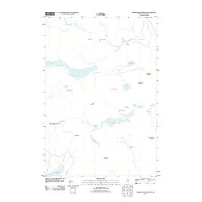 2011 Map of Barren Mountain East, 2011 Print