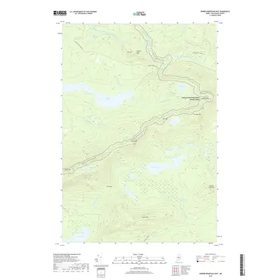 2018 Map of Barren Mountain East, 2018 Print