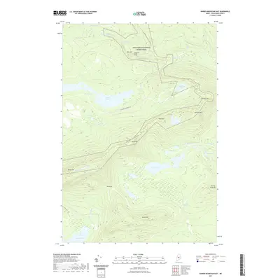 2021 Map of Barren Mountain East, 2021 Print