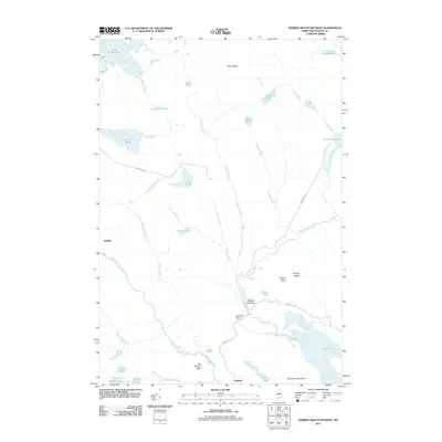 2011 Map of Barren Mountain West, 2011 Print