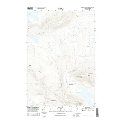 2014 Map of Barren Mountain West, 2014 Print