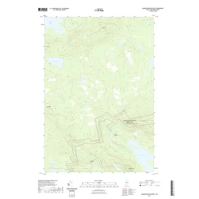 2021 Map of Barren Mountain West, 2021 Print
