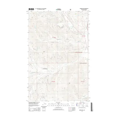 2014 Map of Barren Peak, 2014 Print