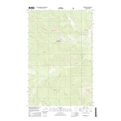 2017 Map of Barren Peak, 2017 Print