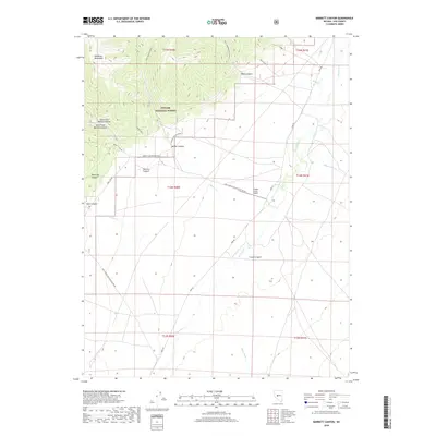 2018 Map of Barrett Canyon, 2018 Print