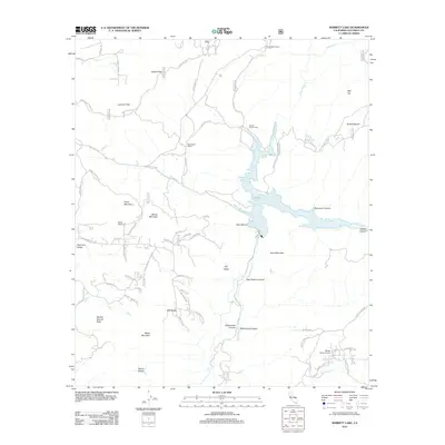 2012 Map of Barrett Lake, 2012 Print