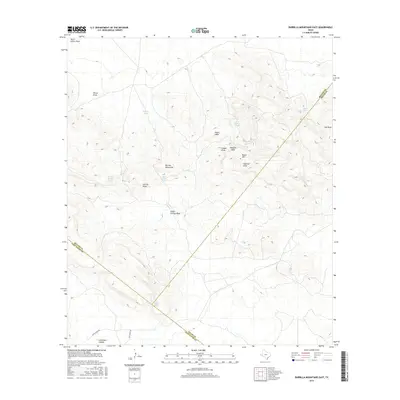 2016 Map of Barrilla Mountains East, 2016 Print
