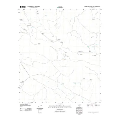 2010 Map of Barrilla Mountains West, 2010 Print