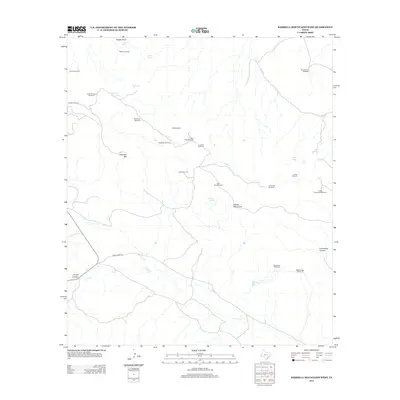 2012 Map of Barrilla Mountains West, 2012 Print