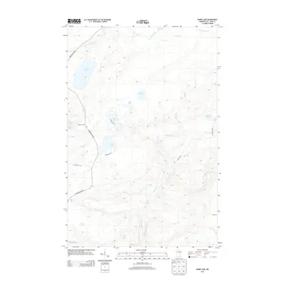 2013 Map of Barrs Lake, 2013 Print