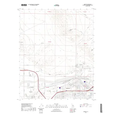 2018 Map of Barstow, 2018 Print