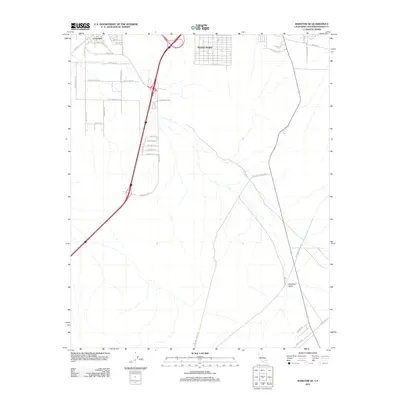 2012 Map of Barstow SE, 2012 Print