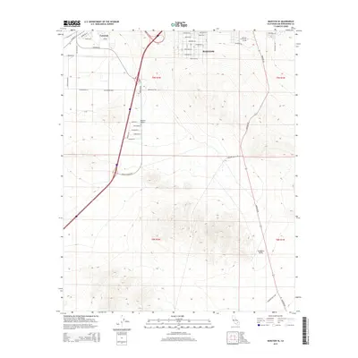 2015 Map of Barstow SE, 2015 Print