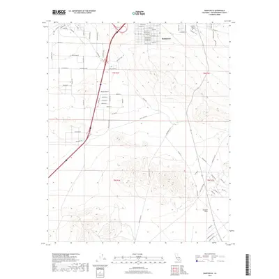2018 Map of Barstow SE, 2018 Print
