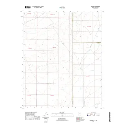 2018 Map of Barth Well, 2018 Print